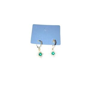 Green Gem Earrings